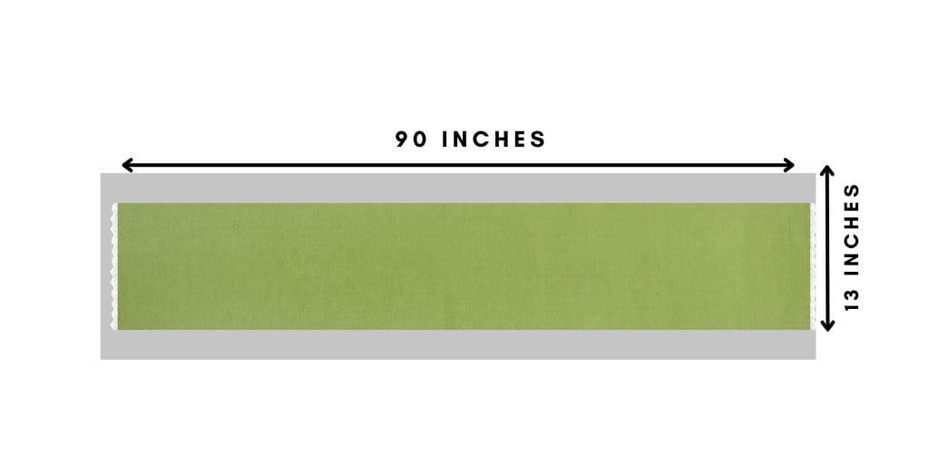 Fingercraft Table Runners, Cotton Dinner Table Centerpiece with Beautiful Premium Lace, Home and Dining Aqua-90
