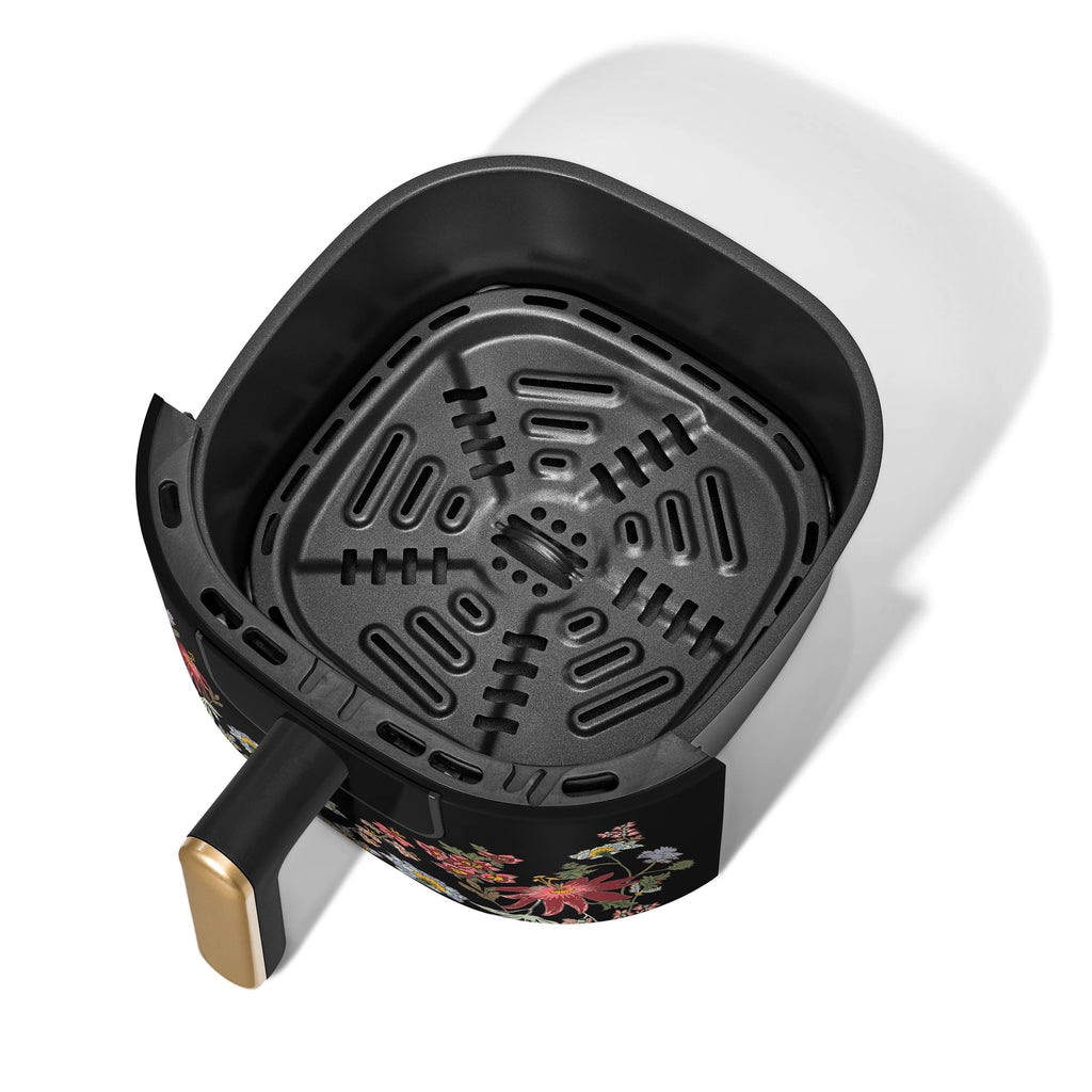 Beautiful 3 Qt Air Fryer with TurboCrisp Technology, EverGood Non-Toxic Ceramic Nonstick Coating, Chocolate by Drew Barrymore