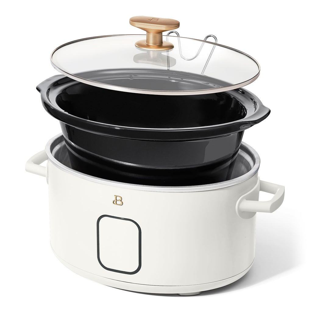 Beautiful 6 Qt Programmable Slow Cooker, Thyme Green by Drew Barrymore