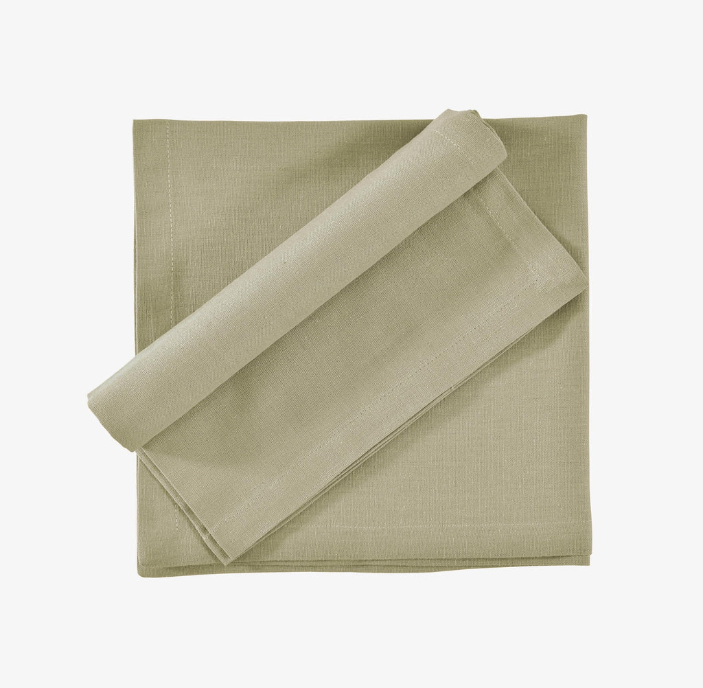 Fingercraft Cloth Napkin, Solid Color Cotton Linen Blend Table Napkins, Soft and Absorbent Fabric, Set of 12, Blush Pink