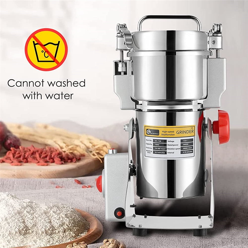 TOPCHANCES 2500g Commercial Spice Grinder Electric Herb Grain Mill Grinder 4200W High Speed Pulverizer