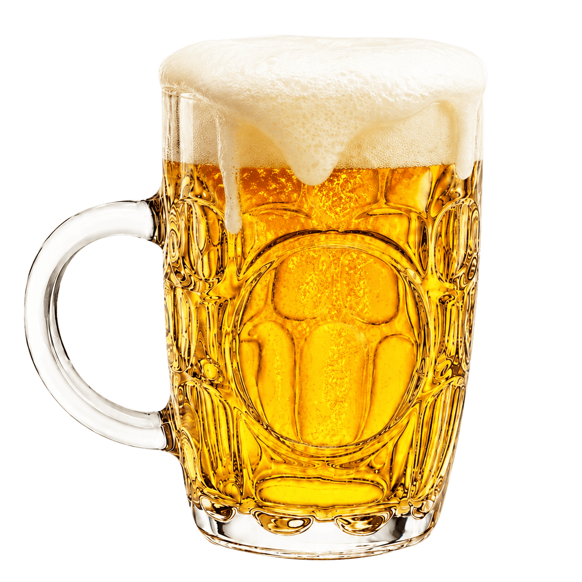 QUANSHANGJU 22 Oz Clear Glass Beer Mugs with Handles, Set of 6, Freezer & Dishwasher Safe for Home Bar Parties