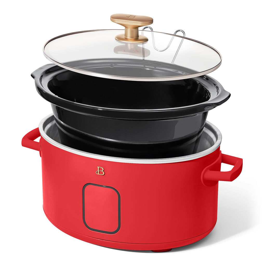Beautiful 6 Qt Programmable Slow Cooker, Thyme Green by Drew Barrymore