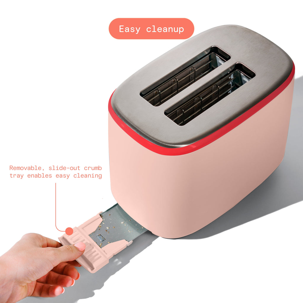 Beautiful 2 Slice Toaster with Touch-Activated Display, Thyme Green by Drew Barrymore