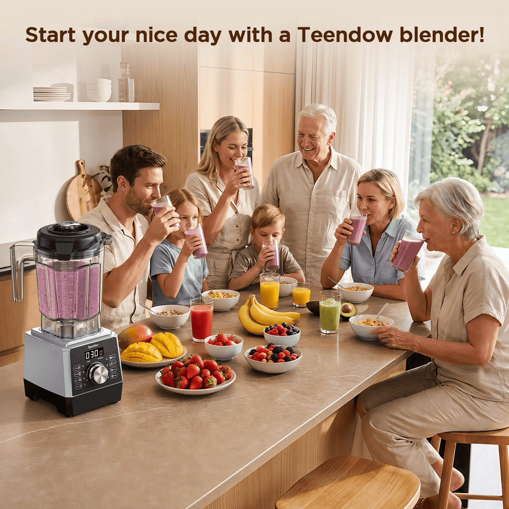 Teendow Blenders for Kitchen, 8 Presets Countertop Smoothie Professional Blender