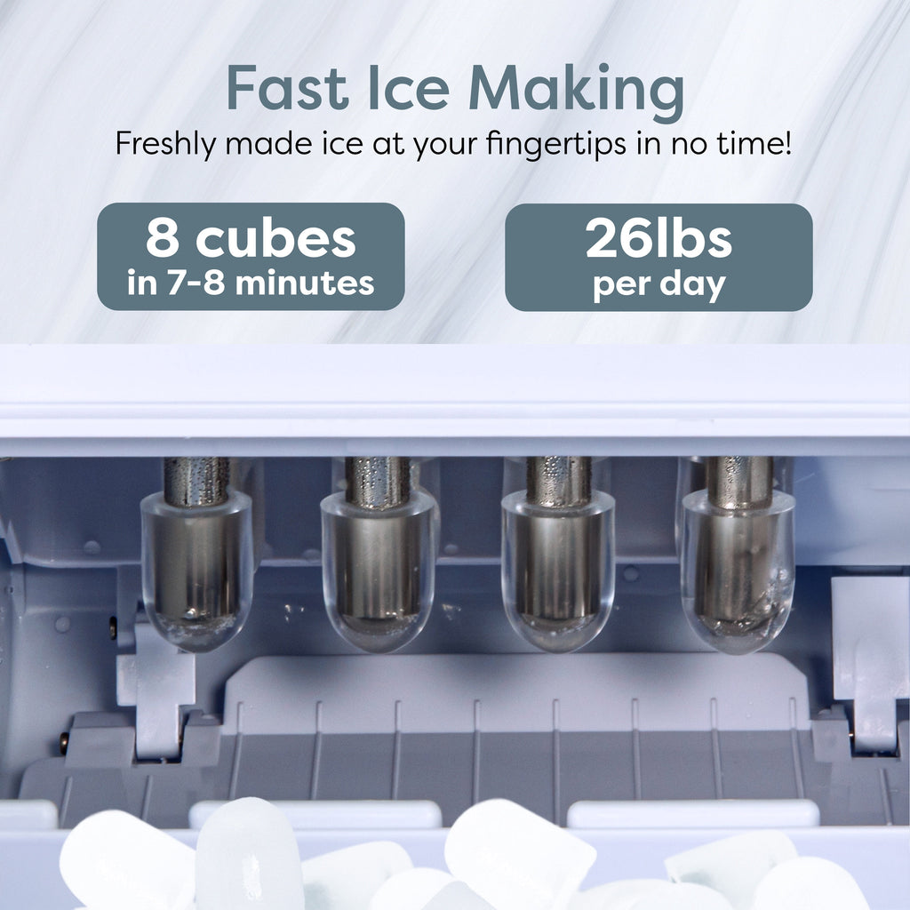 Igloo 26 lb. Automatic Portable Countertop Ice Maker Machine, White
