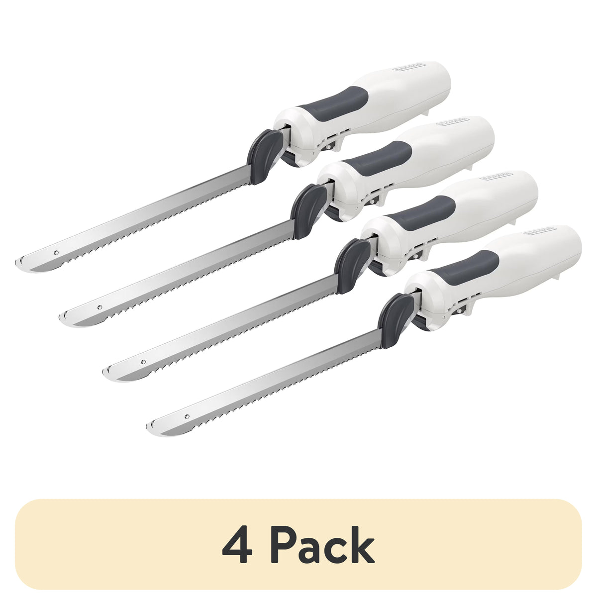 BLACK+DECKER 9-Inch Electric Carving Knife, Stainless Steel, White