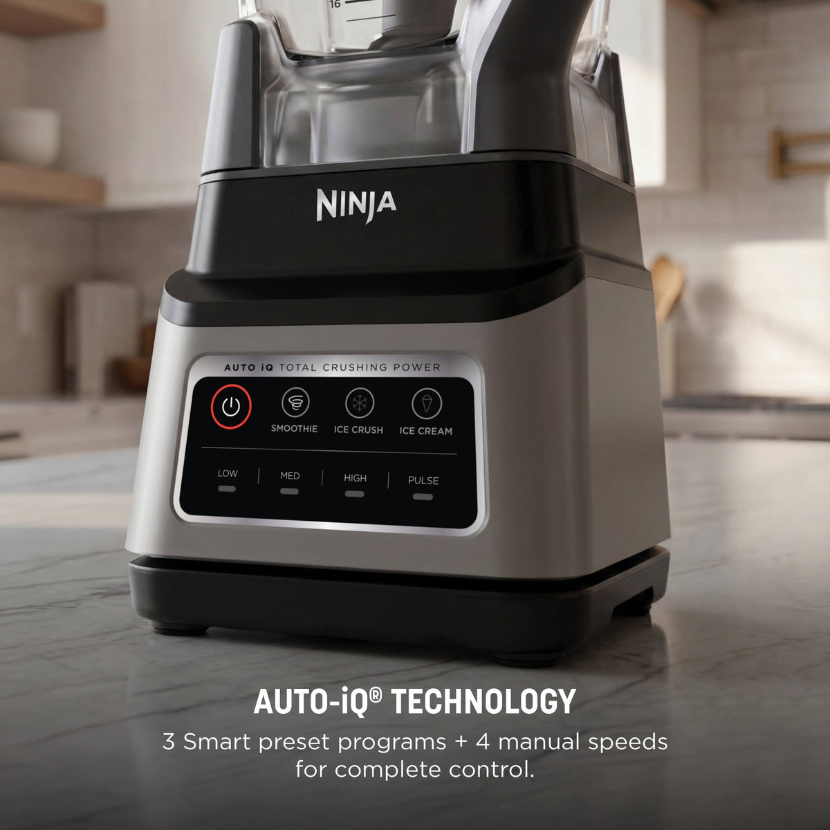 Ninja Professional Plus 72-Oz Blender with Auto-iQ, Gray, BN701