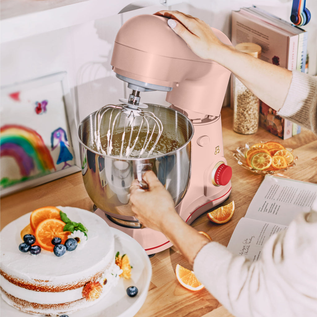 Beautiful 5.3 Qt Stand Mixer, Lightweight & Powerful with Tilt-Head, Chocolate by Drew Barrymore