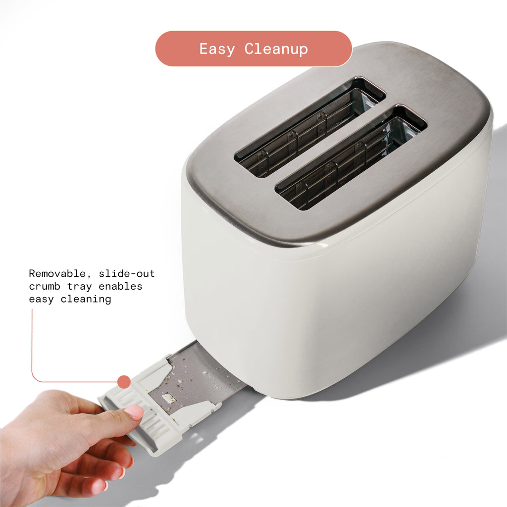 Beautiful 2 Slice Toaster with Touch-Activated Display, Thyme Green by Drew Barrymore