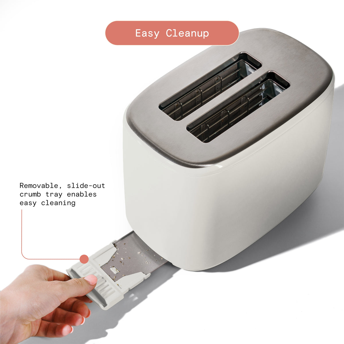 Beautiful 2 Slice Toaster with Touch-Activated Display, Thyme Green by Drew Barrymore