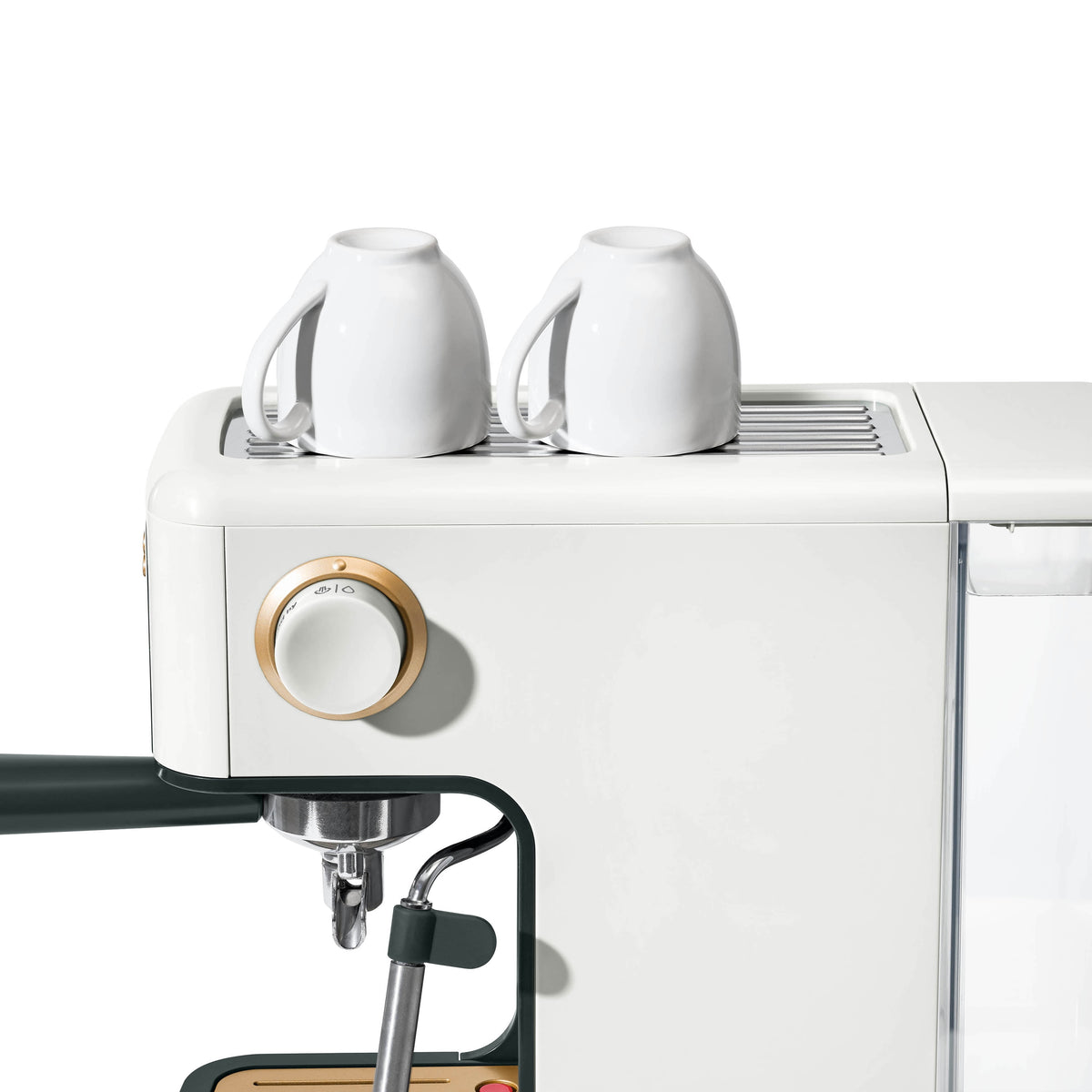 Beautiful by Drew Barrymore Slim Espresso Machine, 20-Bar Pressure, Black Sesame