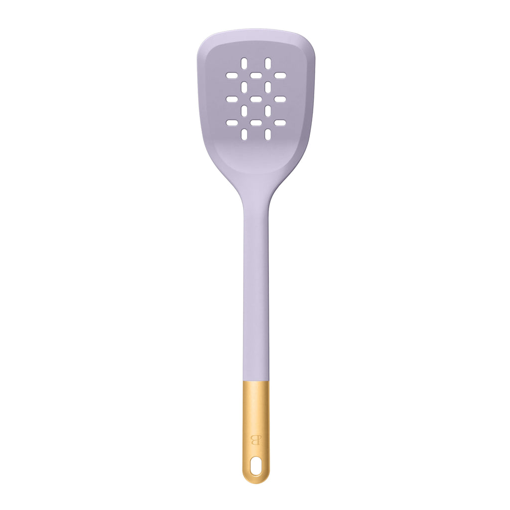 Beautiful 6-Piece Silicone Kitchen Tool Set with Ceramic Crock, Chocolate by Drew Barrymore