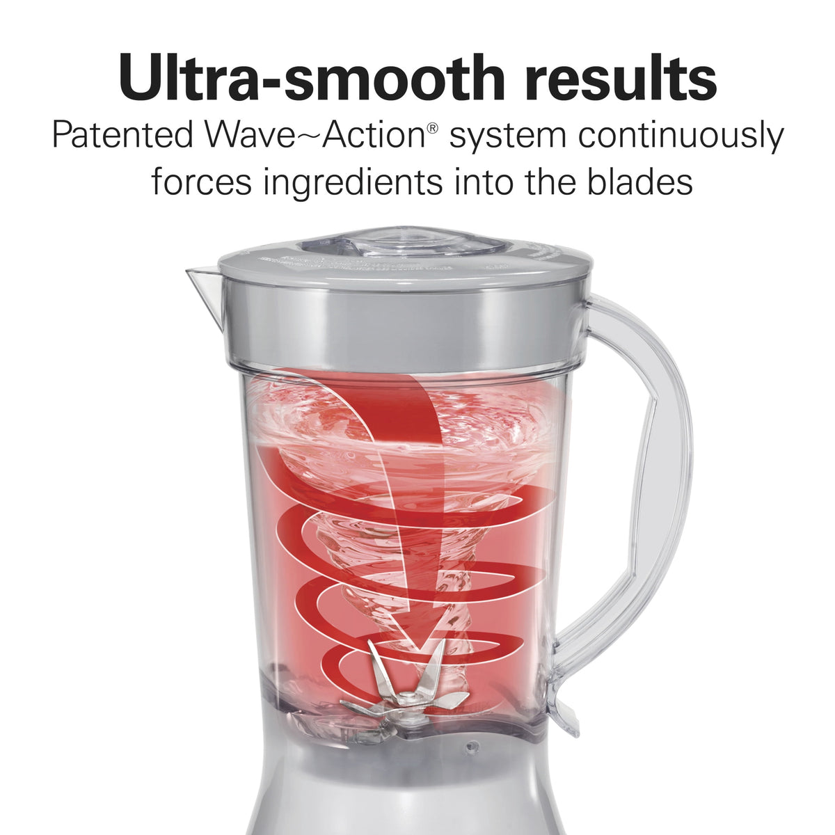 Hamilton Beach Smoothie Blender, 48 oz BPA-Free Jar 650 W 12-Function Countertop Blender for Kitchen, White