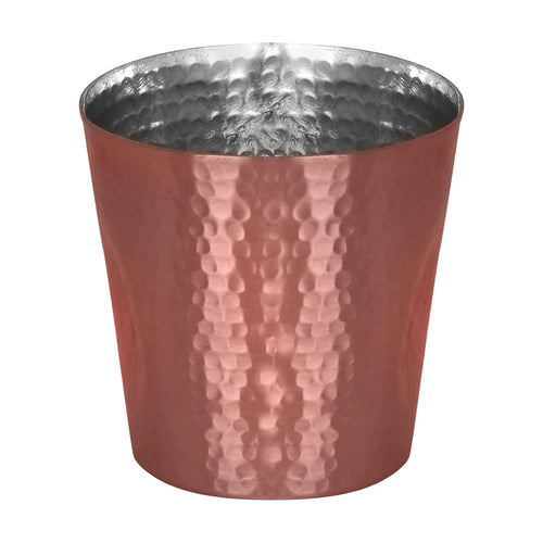 De Kulture Works Pure Copper Dimple Glasses Cup Tumbler With Tin Plating, 3.5x 4 (DH) inches