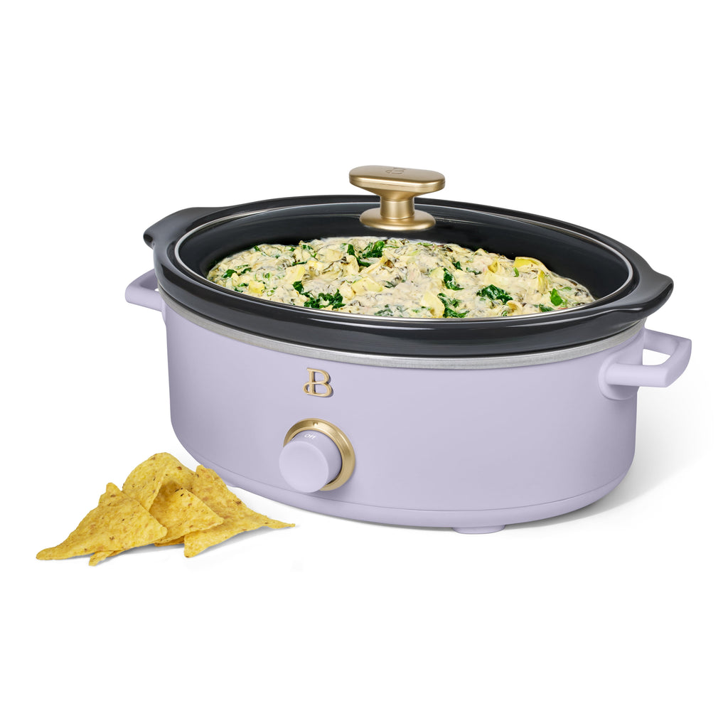 Beautiful 2.5 Qt Dip and Serve Manual Slow Cooker, Chocolate by Drew Barrymore