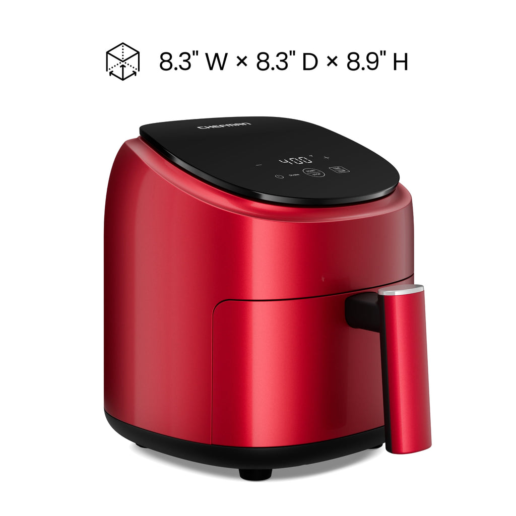 Chefman TurboFry 2-Quart Digital Air Fryer, Compact Design for Quick Meals, Dishwasher-Safe – Black