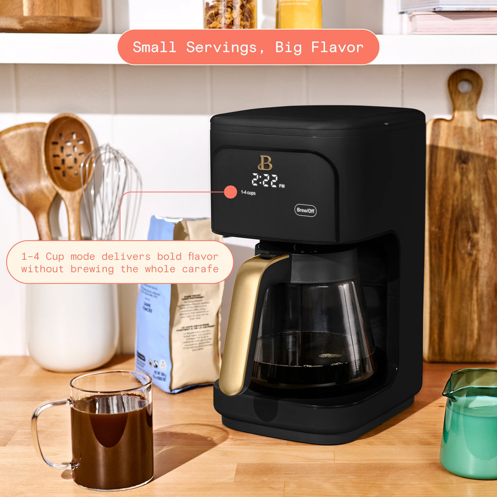 Beautiful 12 cup Programmable Coffee Maker, Thyme Green by Drew Barrymore