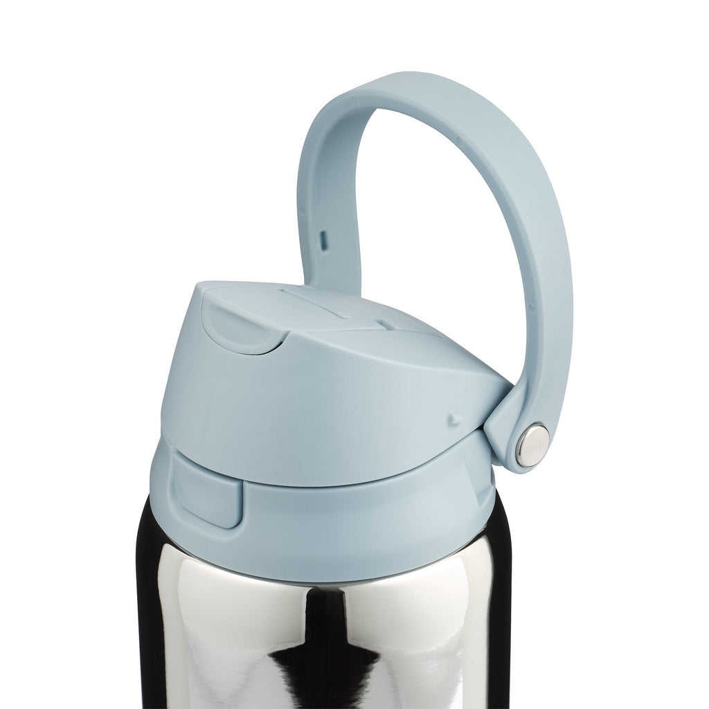 Mary Lawless Lee x TAL 32oz Stainless Steel 2-in-1 Straw and Chug Water Bottle with Push Lid and Strap, Stripes
