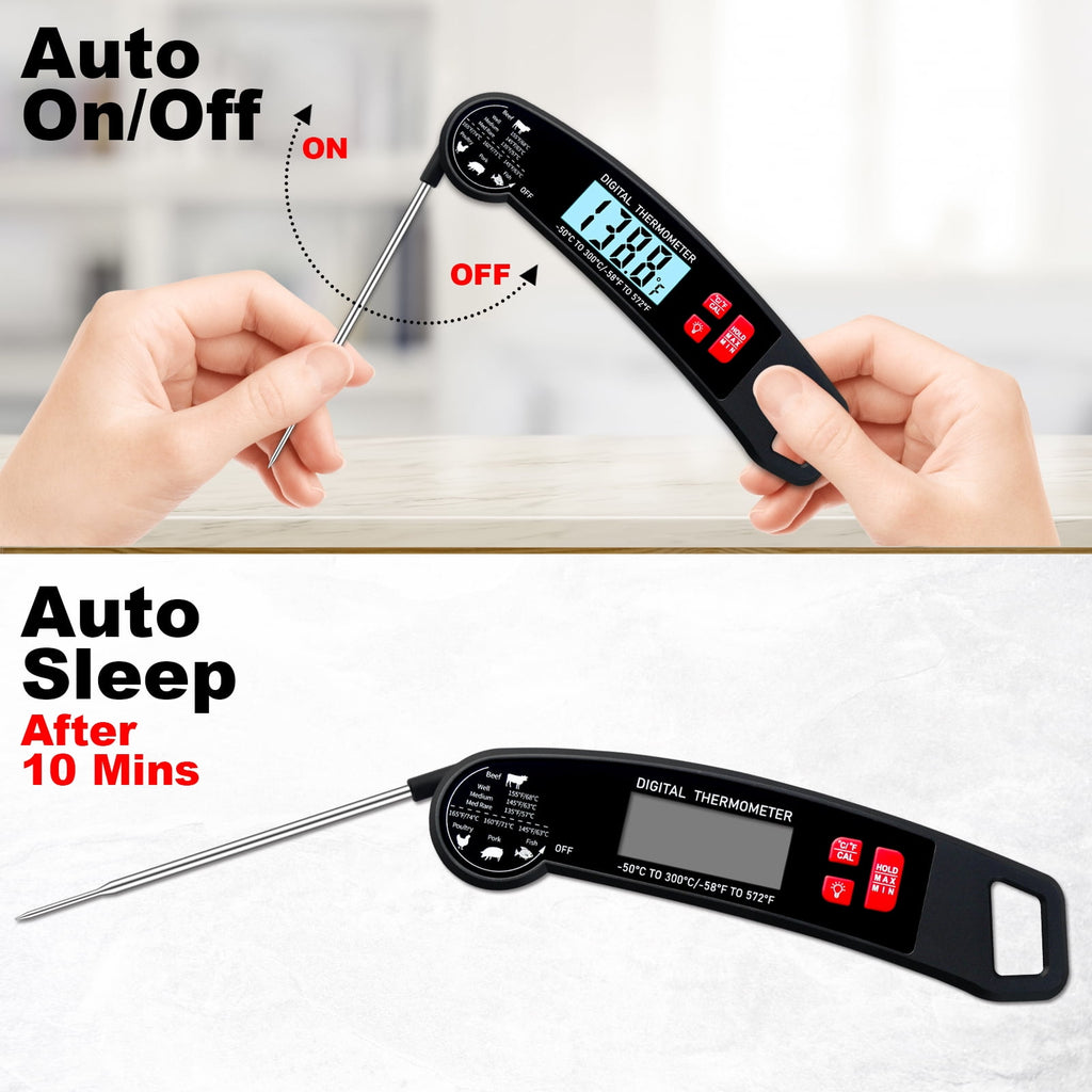 AGCAN Digital Meat Thermometer Instant Read Food Thermometers for BBQ Grilling Cooking