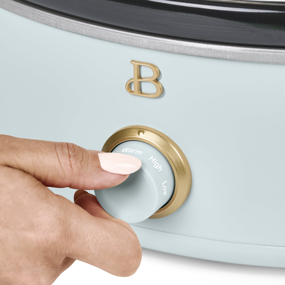 Beautiful 2.5 Qt Dip and Serve Manual Slow Cooker, Chocolate by Drew Barrymore