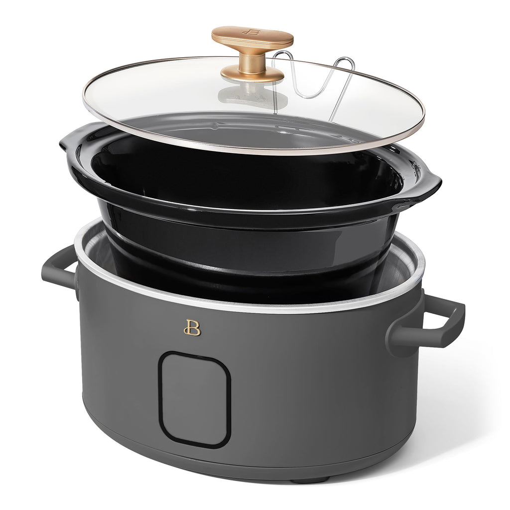 Beautiful 6 Qt Programmable Slow Cooker, Thyme Green by Drew Barrymore