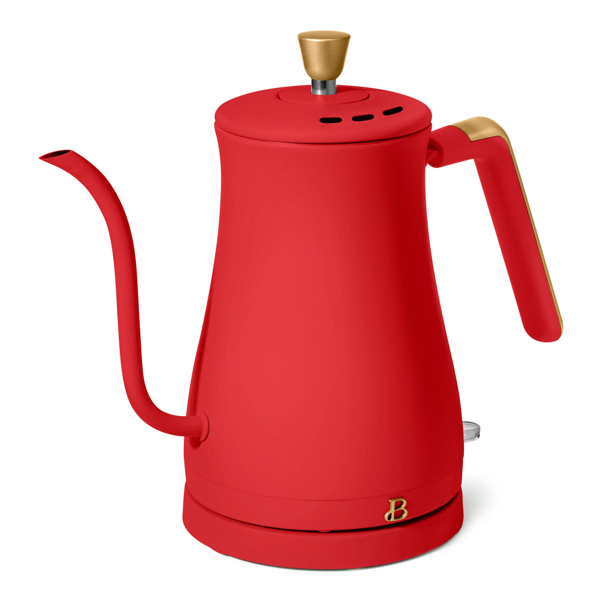 Beautiful 1-Liter Electric Gooseneck Kettle 1200 W, Chocolate by Drew Barrymore