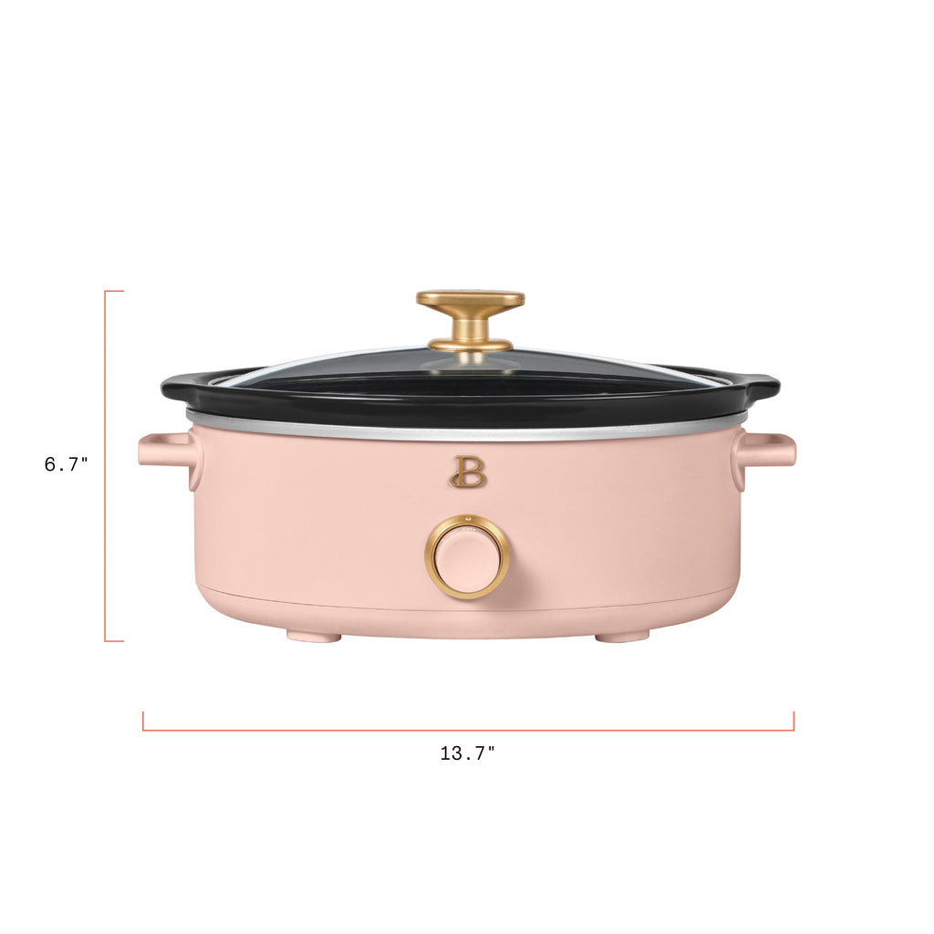 Beautiful 2.5 Qt Dip and Serve Manual Slow Cooker, Chocolate by Drew Barrymore