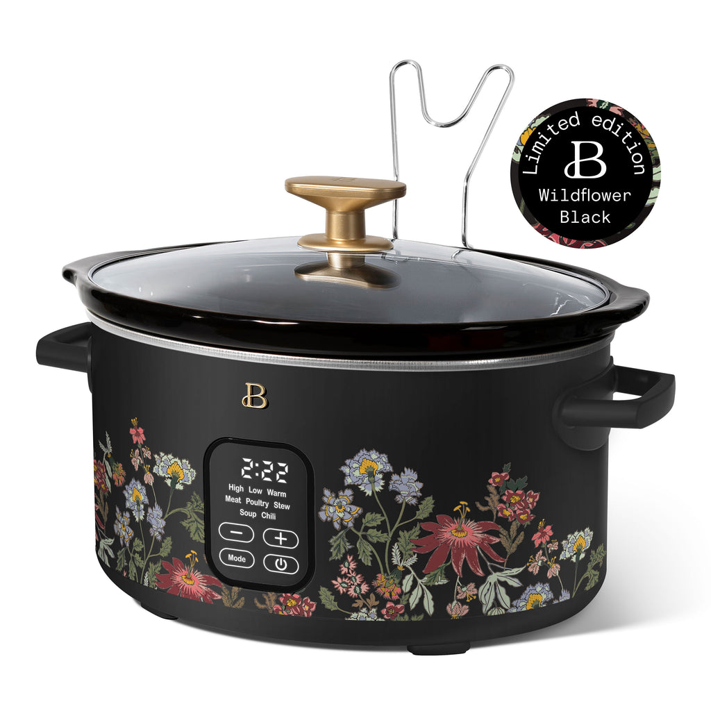 Beautiful 6 Qt Programmable Slow Cooker, Thyme Green by Drew Barrymore