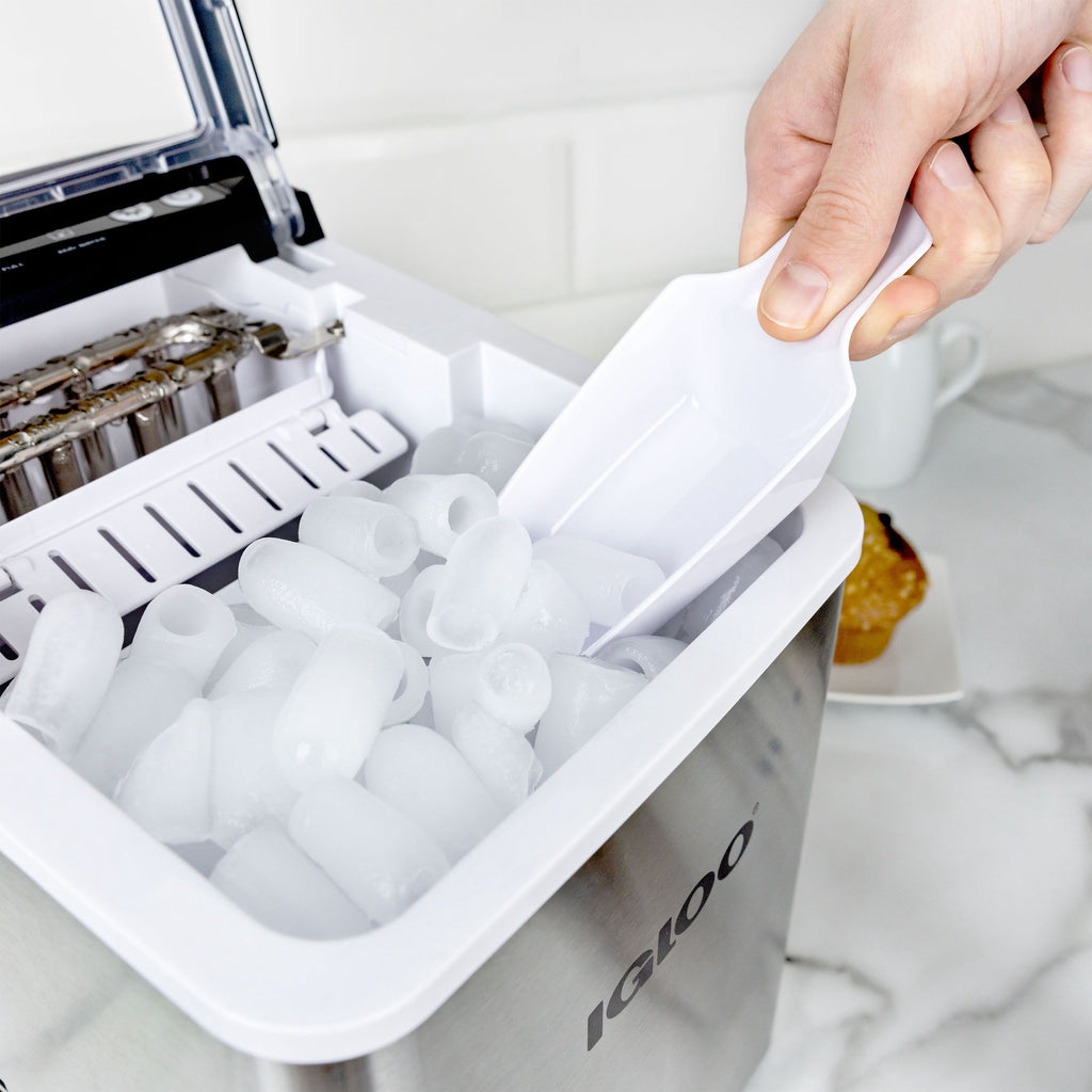 Igloo 26 lb. Automatic Portable Countertop Ice Maker Machine, White
