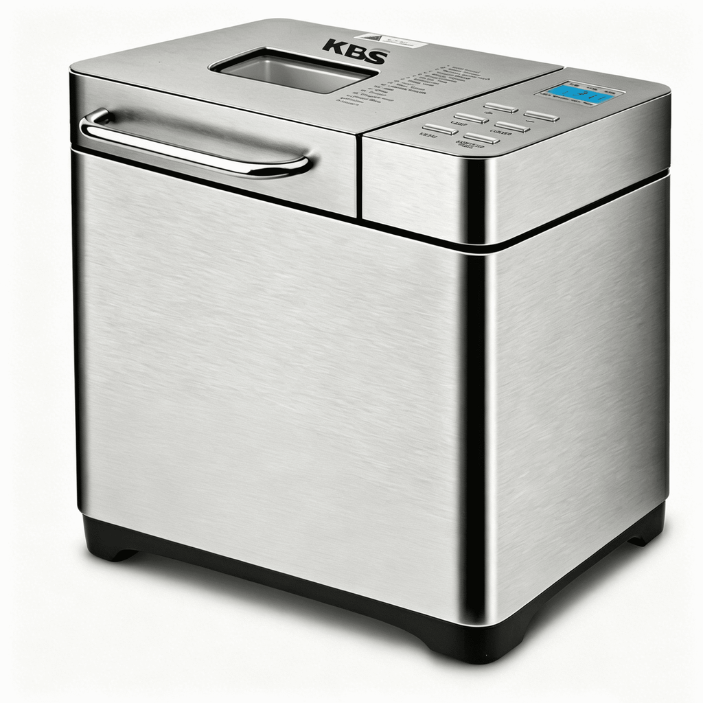KBS 2lb Bread Maker Machine, 19-in-1 Automatic Bread Maker with Auto Nut Dispenser, Nonstick Pan, 15H Delay Timer, 1H Keep Warm, Stainless Steel
