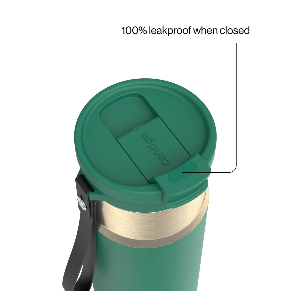 Contigo 24oz DualSip Insulated Stainless Steel Water Bottle with Built-In Straw and Drink Opening, Abyss Blue/Silver