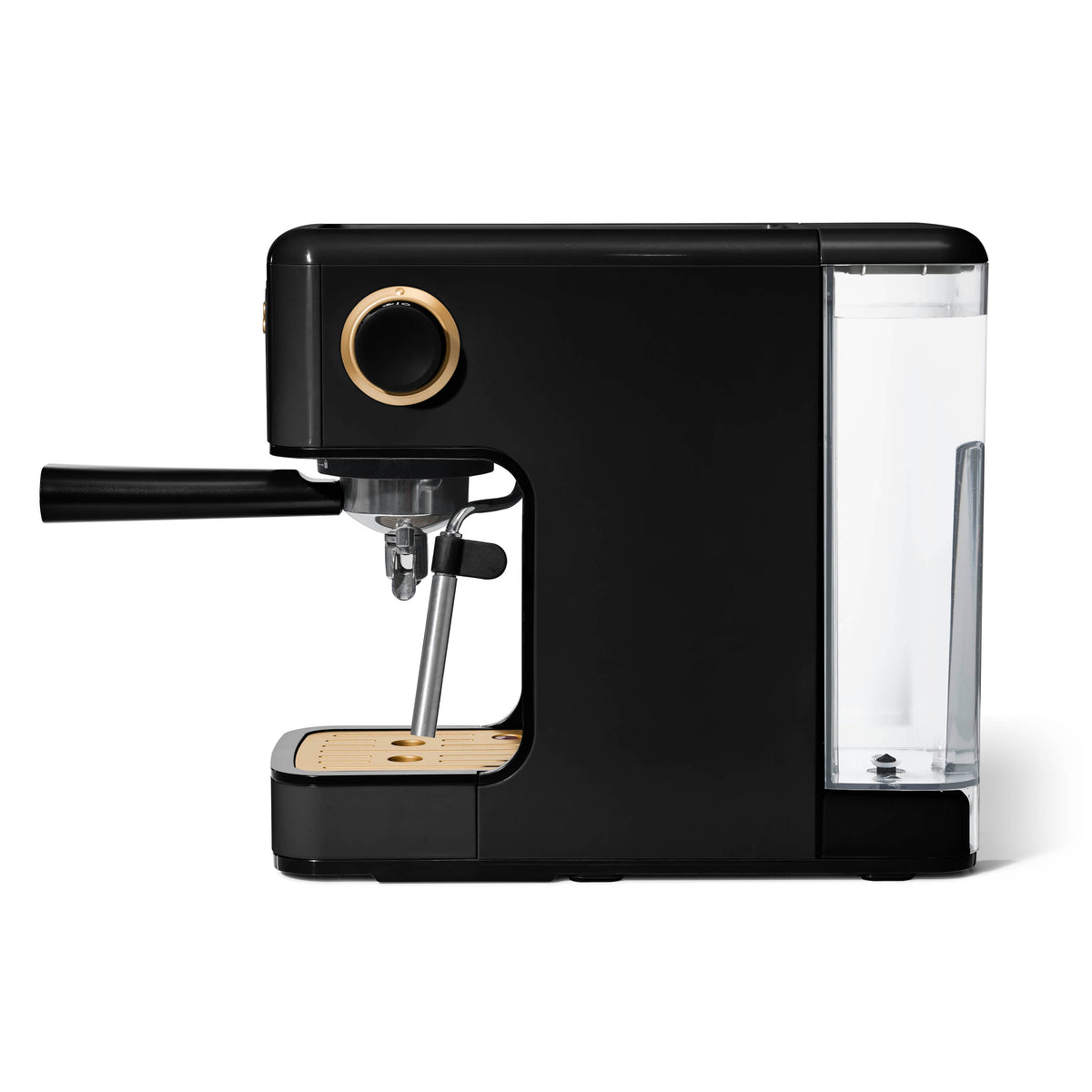 Beautiful by Drew Barrymore Slim Espresso Machine, 20-Bar Pressure, Black Sesame