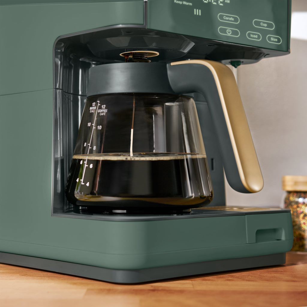Beautiful by Drew Barrymore Multi-Brew 12-Cup Programmable Drip & Single-Serve Coffee Maker, White Icing