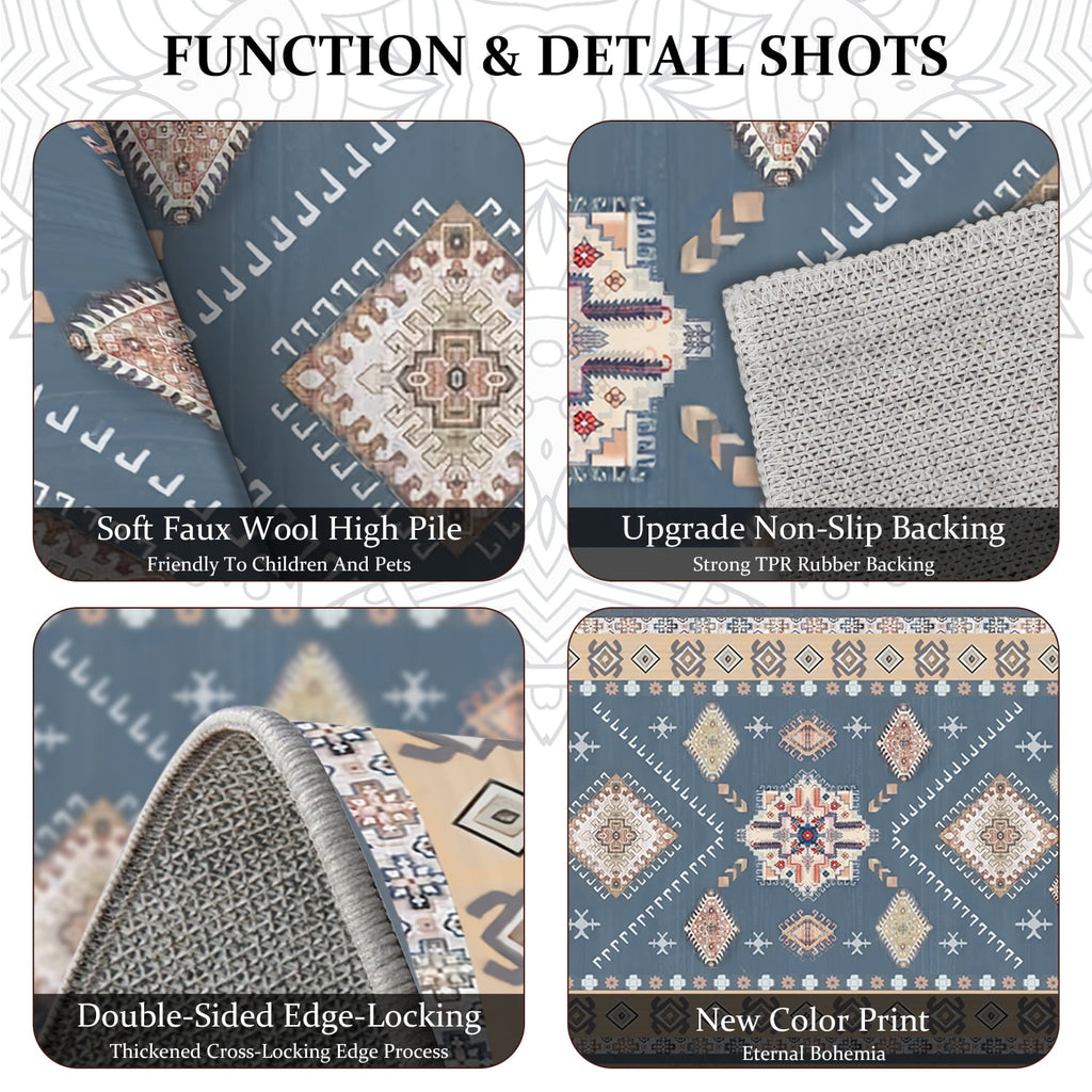 TECHVIDA Kitchen Rug Set 3 Piece,Non Slip Machine Washable Kitchen Mats, Farmhouse Hallway Doormat for Home Floor and Living Room,Gray