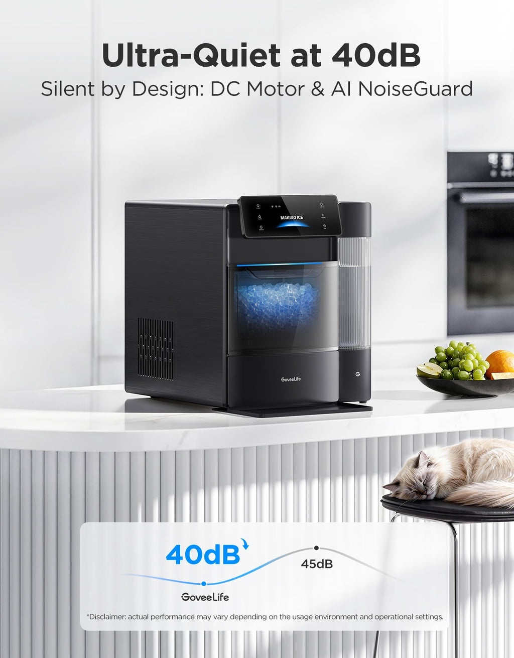 Govee Smart Nugget Ice Maker Pro - 60 lb Ice Nuggets