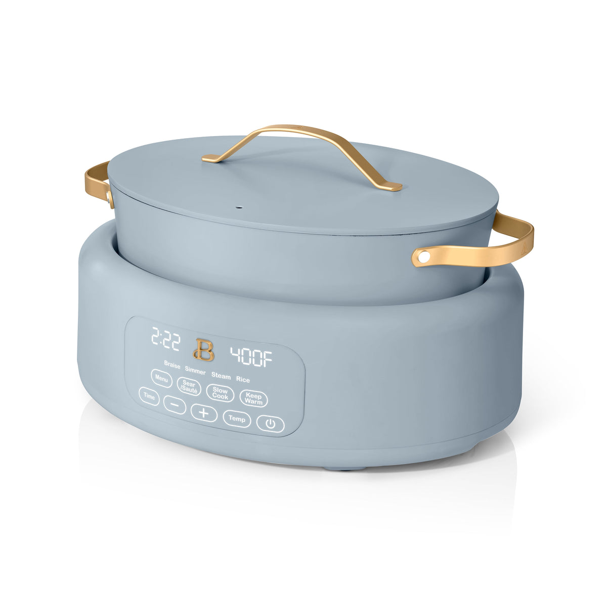 Beautiful 10 in 1, 6 Qt Electric Multi-Cooker, Thyme Green by Drew Barrymore