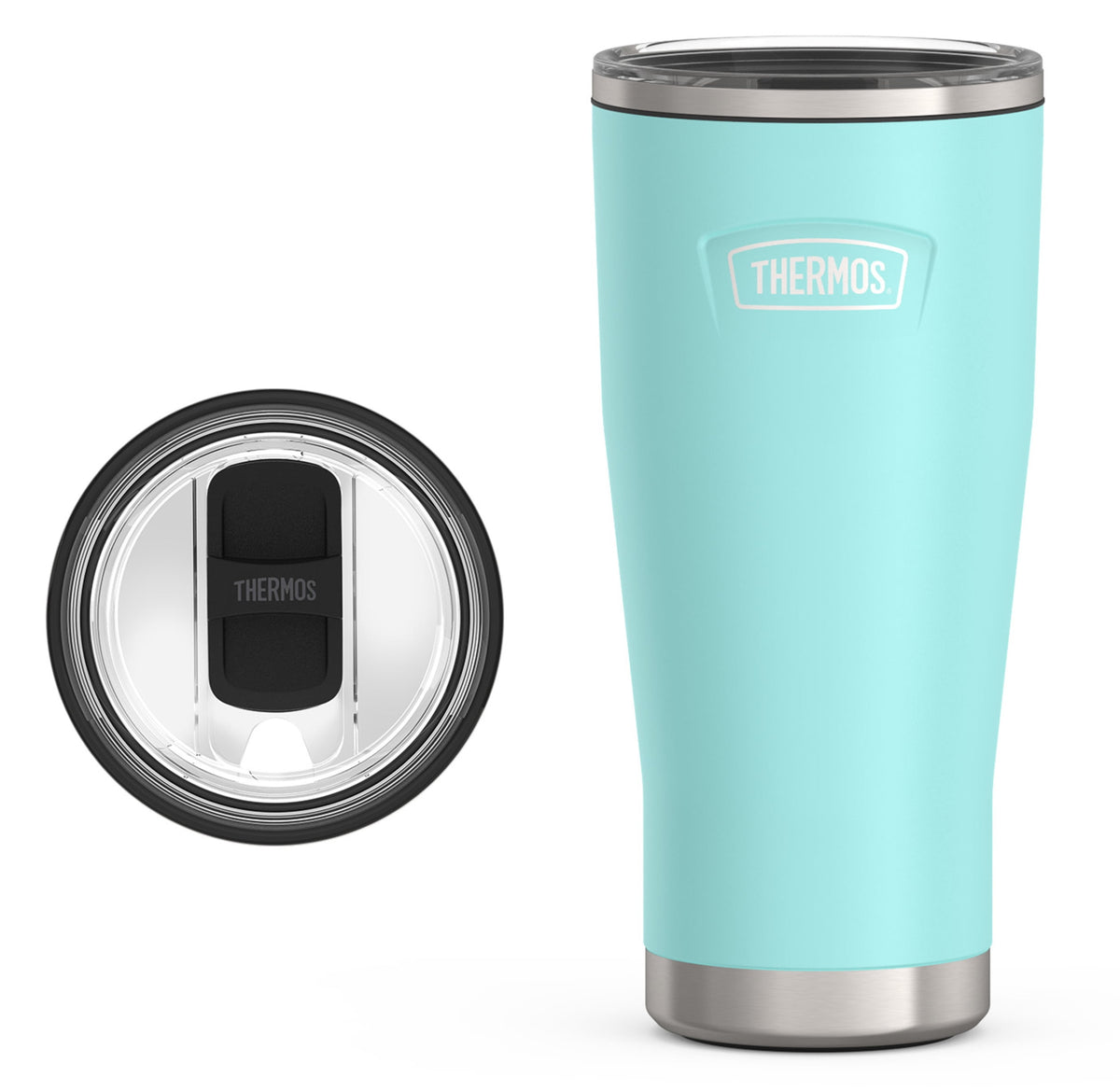 Thermos Stainless Steel Tumbler, w/ Slide Lock Lid, Graphite, 24 oz