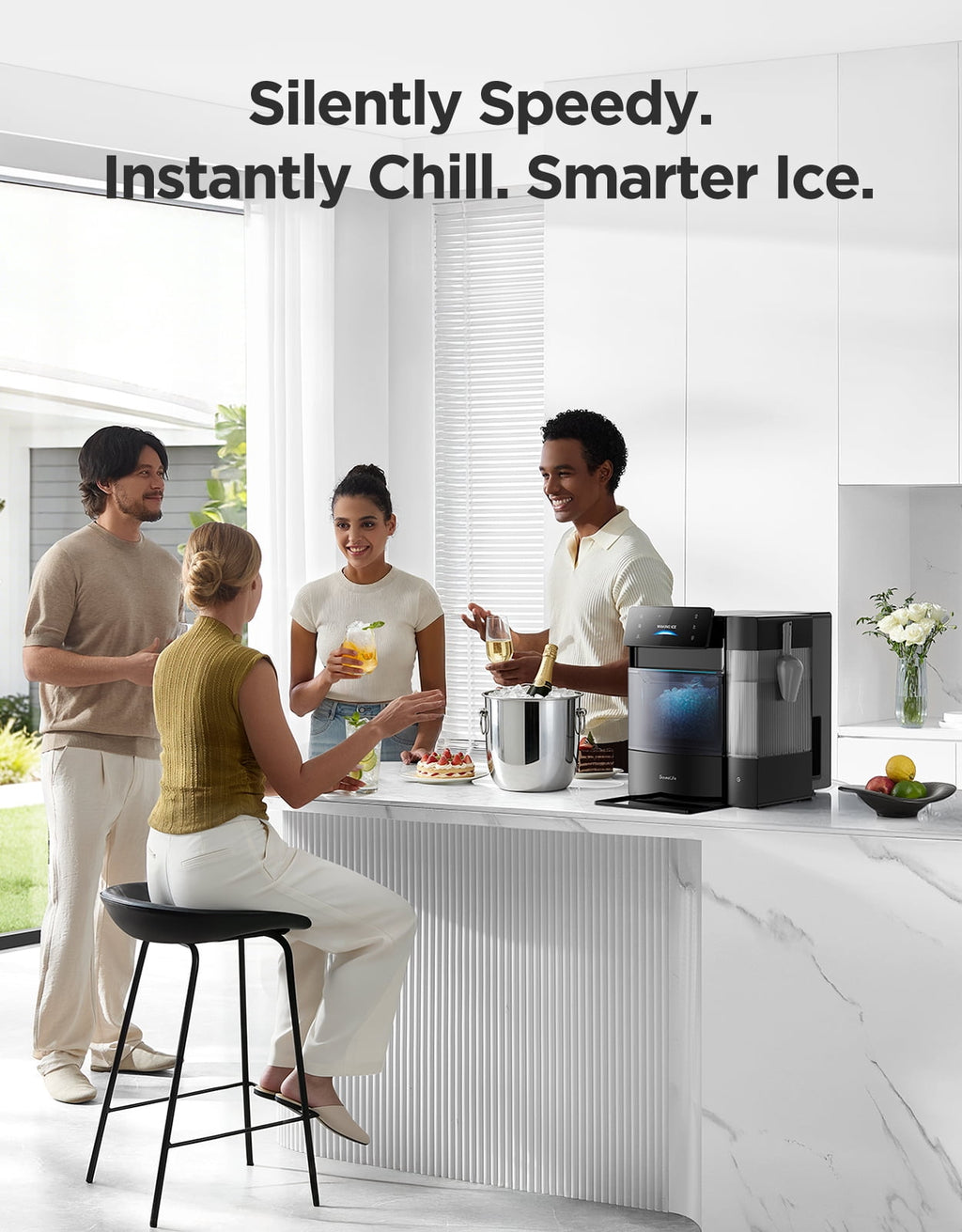 Govee Smart Nugget Ice Maker Pro - 60 lb Ice Nuggets