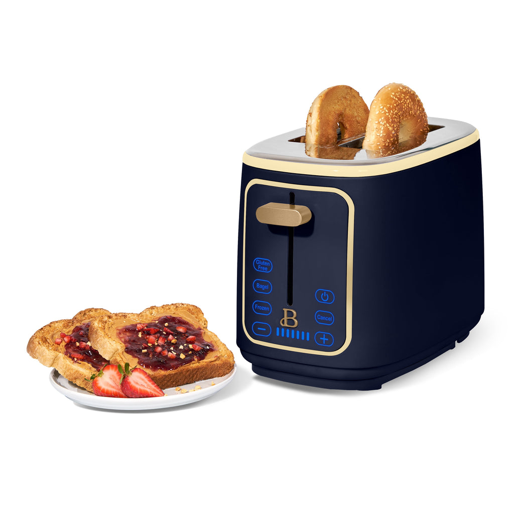 Beautiful 2 Slice Toaster with Touch-Activated Display, Thyme Green by Drew Barrymore