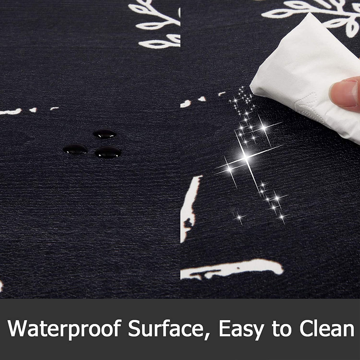 Findosom 2pcs Anti Fatigue Kitchen Rug Set,18"x30"+18"x47" Waterproof Non Slip Kitchen Runner Rug,0.4" Thick Cushioned Kitchen Floor Mats,Ergonomic Standing Mats Back Pain Relief Laundry Foam Rug