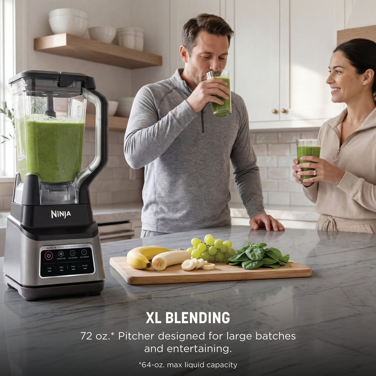 Ninja Professional Plus 72-Oz Blender with Auto-iQ, Gray, BN701