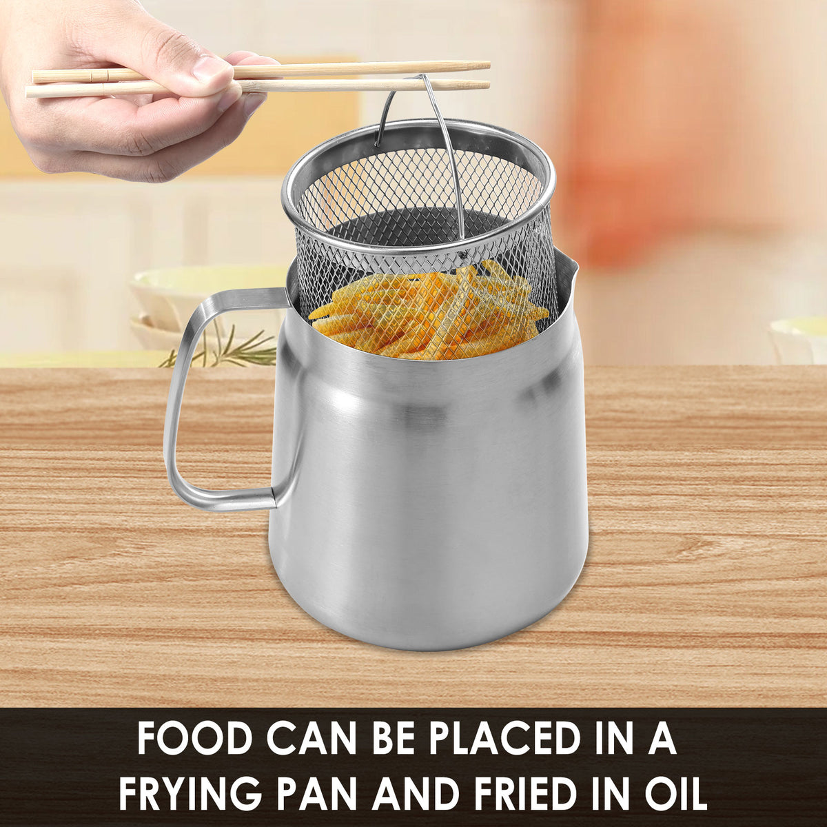 68oz Oil Strainer Pot 304 Stainless Steel Oil Grease Container Can with Filter Lid and Frying Basket Oil Container Can for Storing Frying Cooking Grease