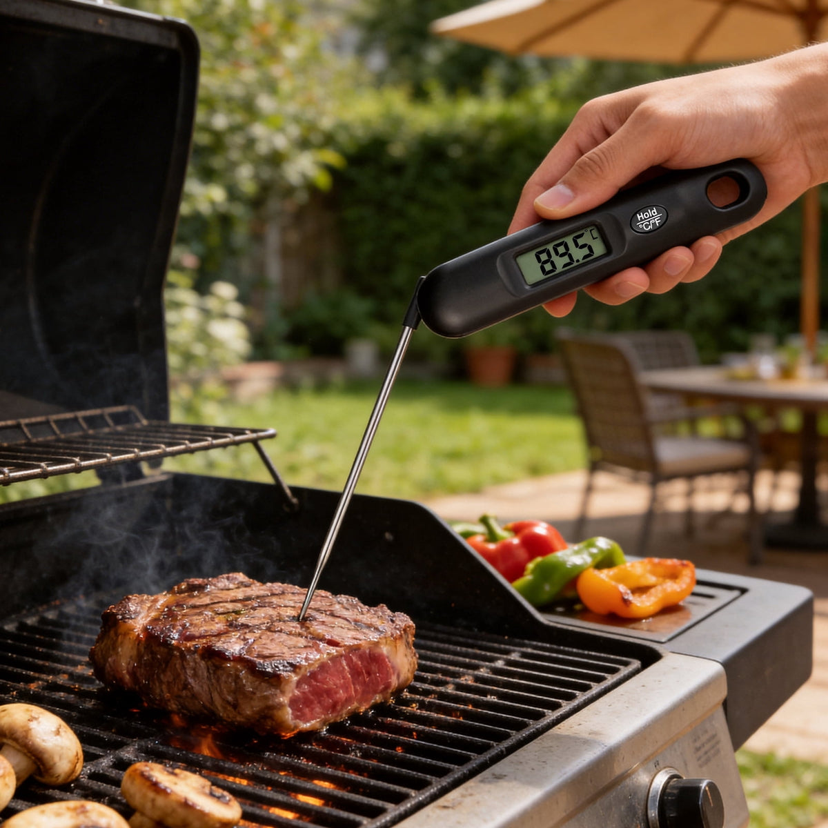 AGCAN Digital Meat Thermometer Instant Read Food Thermometers for BBQ Grilling Cooking