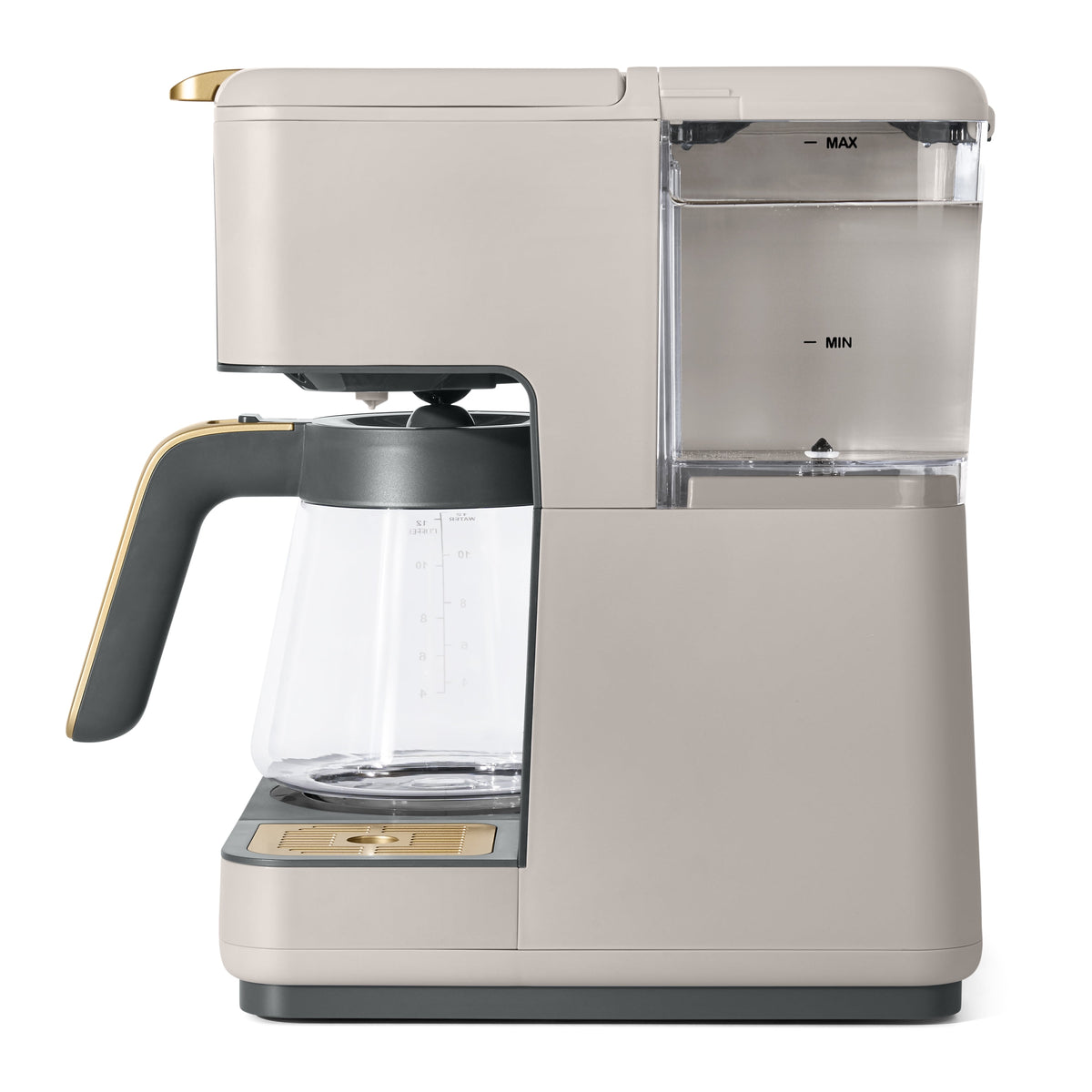 Beautiful by Drew Barrymore Multi-Brew 12-Cup Programmable Drip & Single-Serve Coffee Maker, White Icing