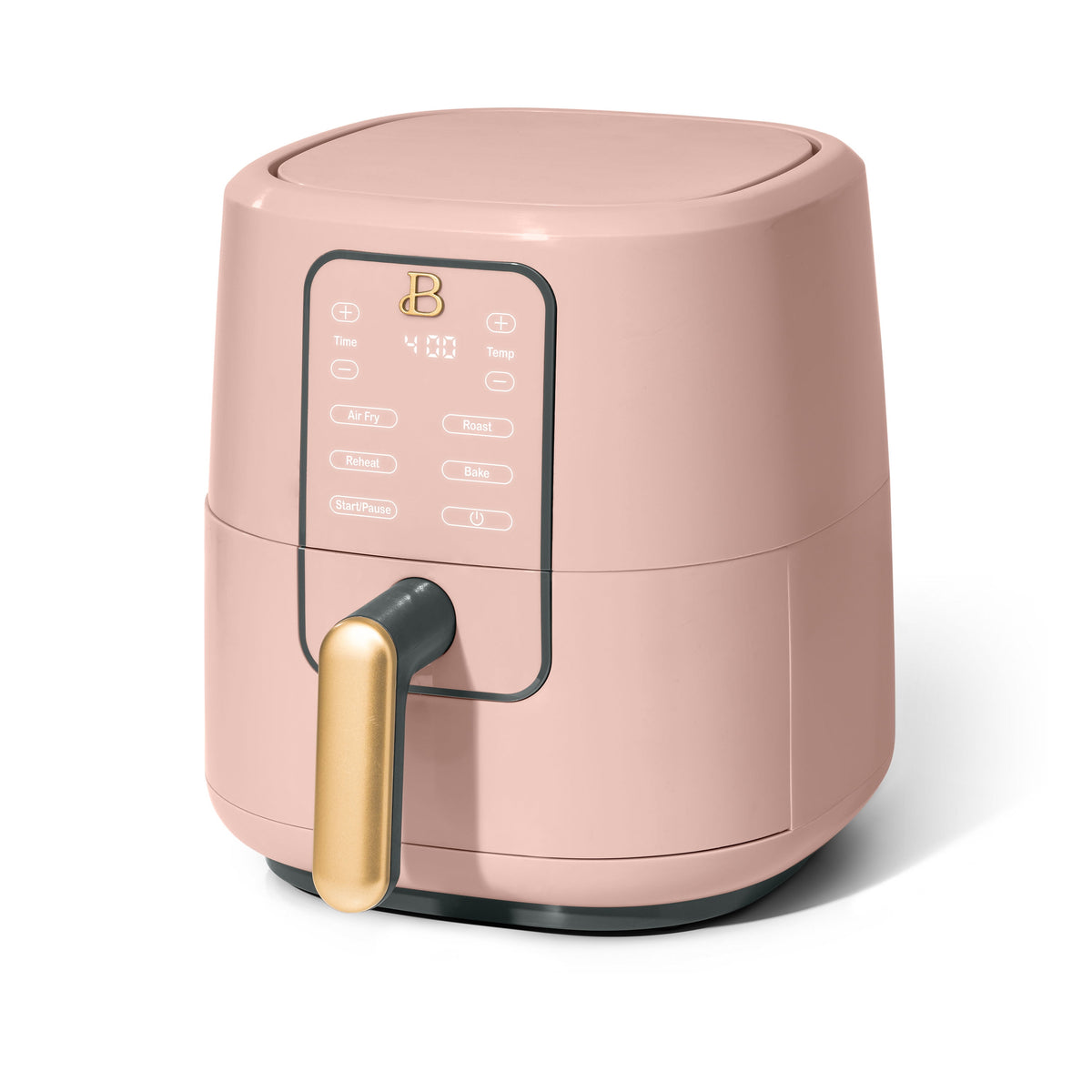 Beautiful 3 Qt Air Fryer with TurboCrisp Technology, EverGood Non-Toxic Ceramic Nonstick Coating, Chocolate by Drew Barrymore