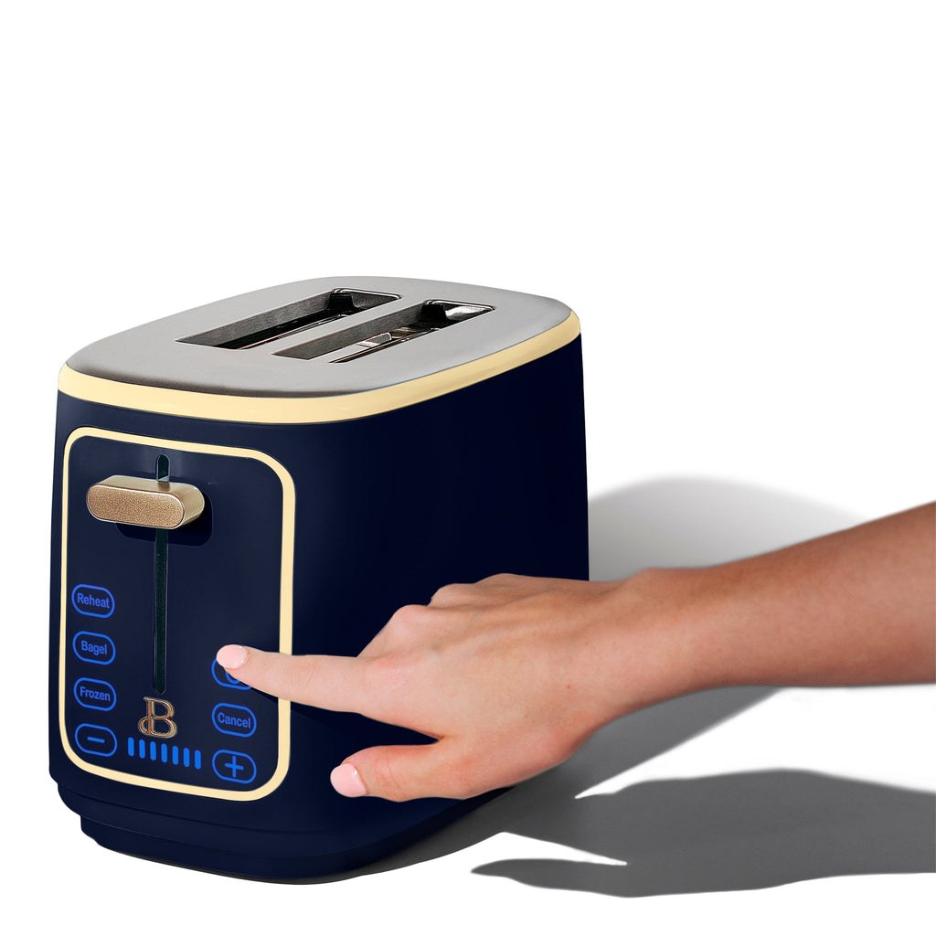 Beautiful 2 Slice Toaster with Touch-Activated Display, Thyme Green by Drew Barrymore