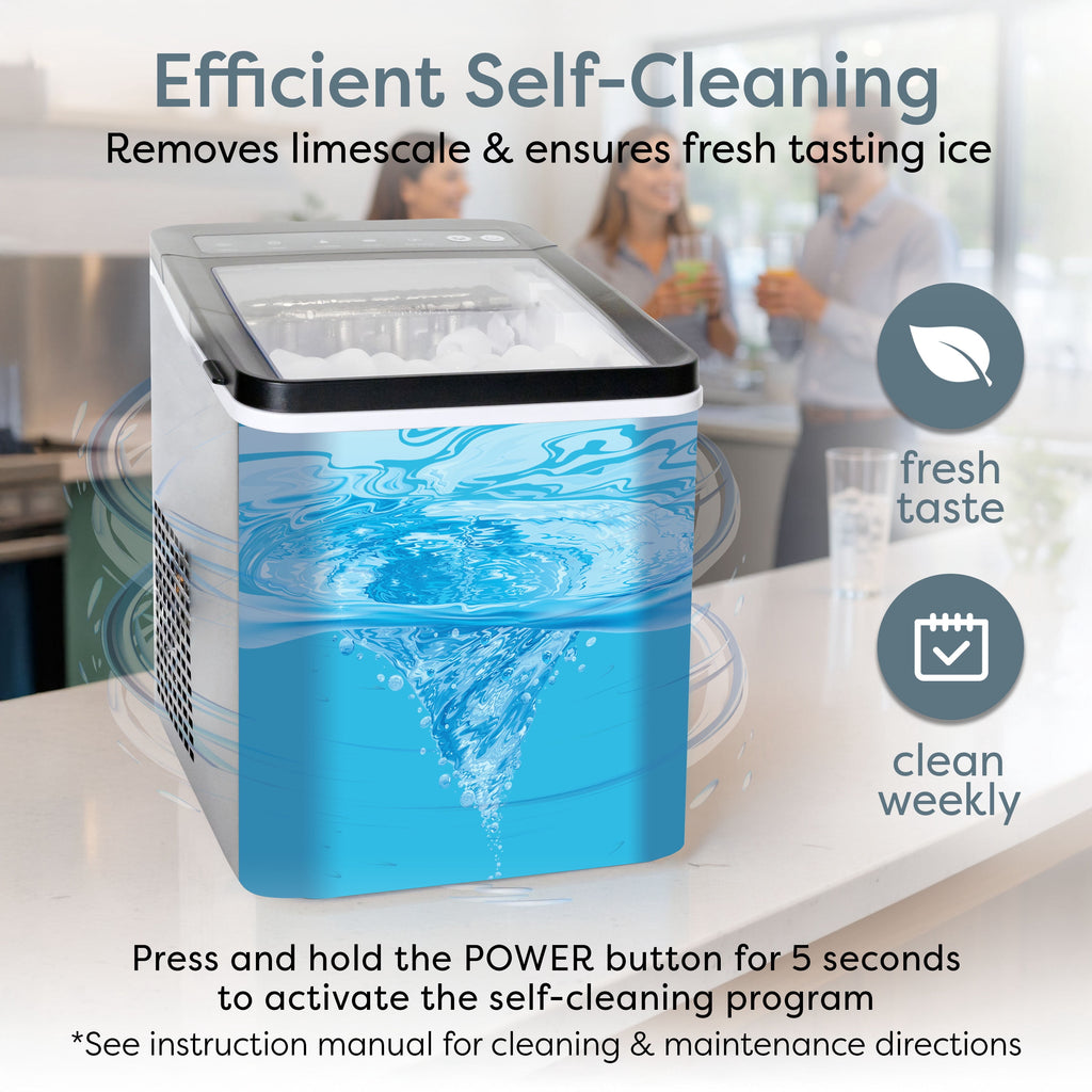 Igloo 26 lb. Automatic Portable Countertop Ice Maker Machine, White