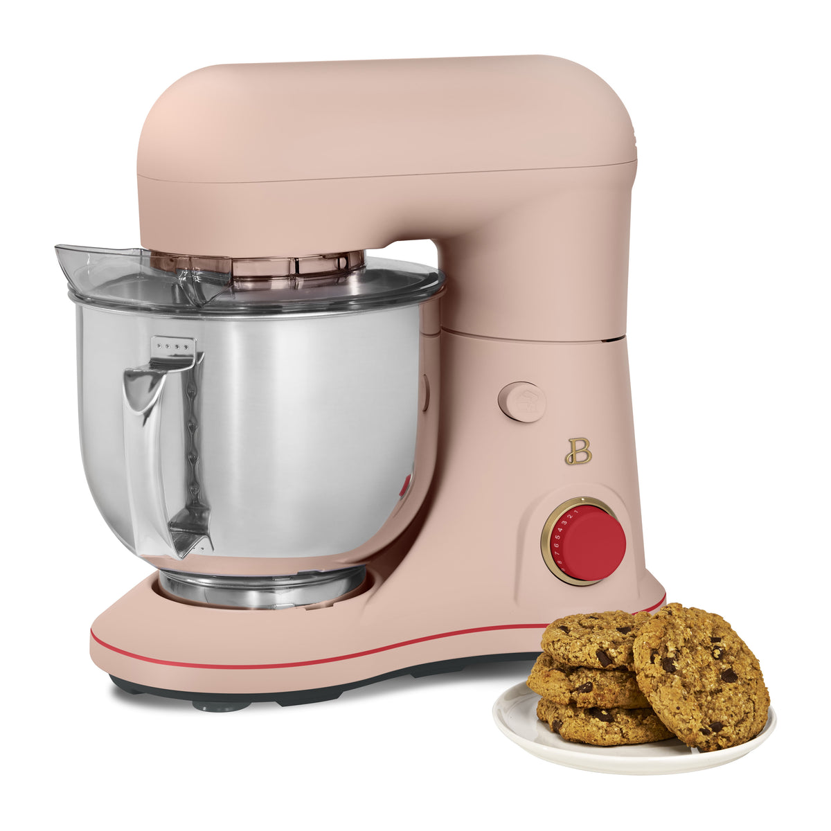 Beautiful 5.3 Qt Stand Mixer, Lightweight & Powerful with Tilt-Head, Chocolate by Drew Barrymore