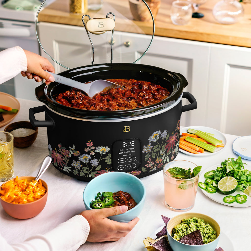 Beautiful 6 Qt Programmable Slow Cooker, Thyme Green by Drew Barrymore
